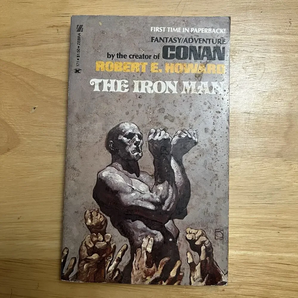 The Iron Man By Robert E Howard Vintage 1976 Zebra Paperback Book Fiction